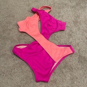 Victoria’s Secret – one piece wrap swimsuit - large